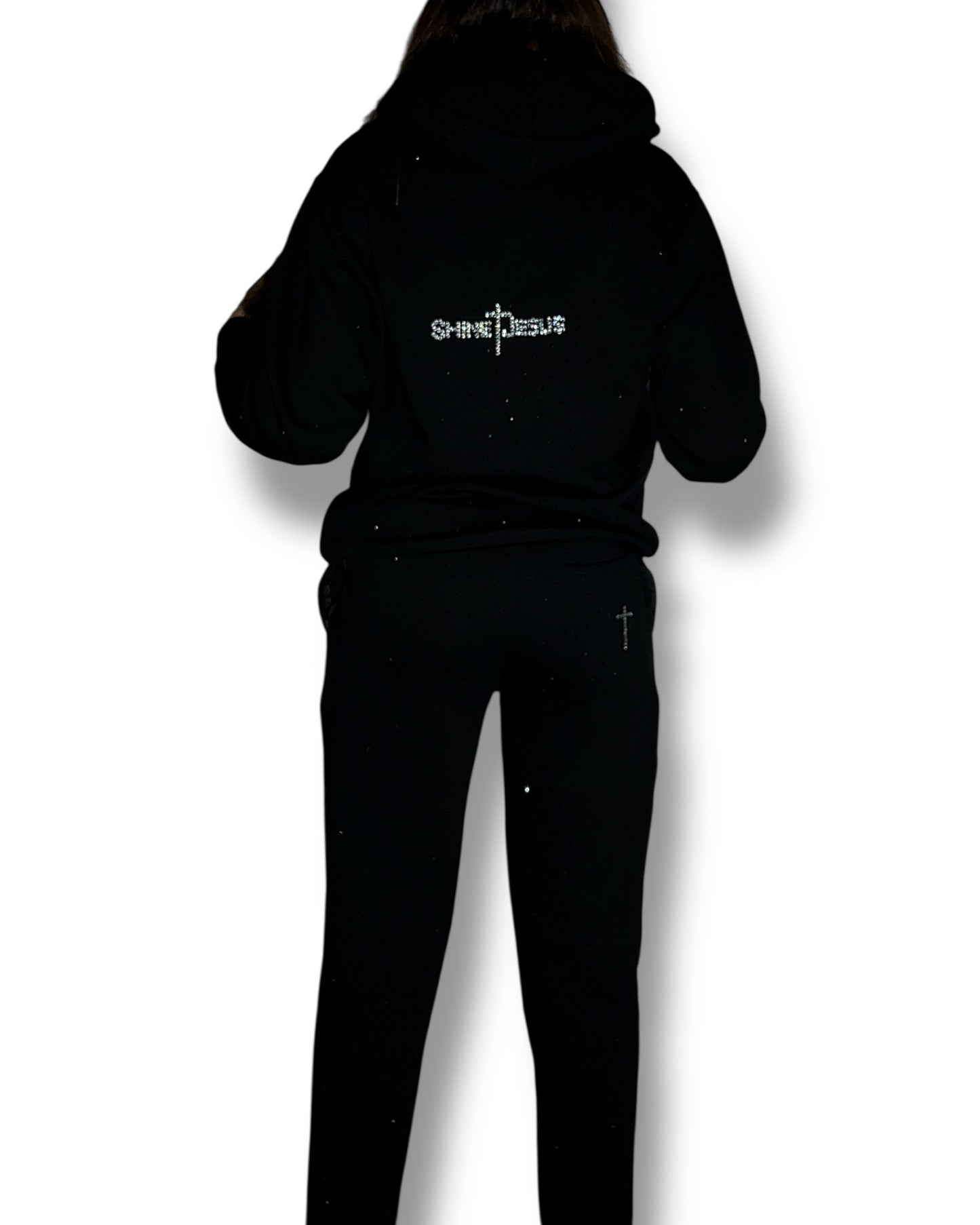 Jesus’ Girl Rhinestone Hoodie Set